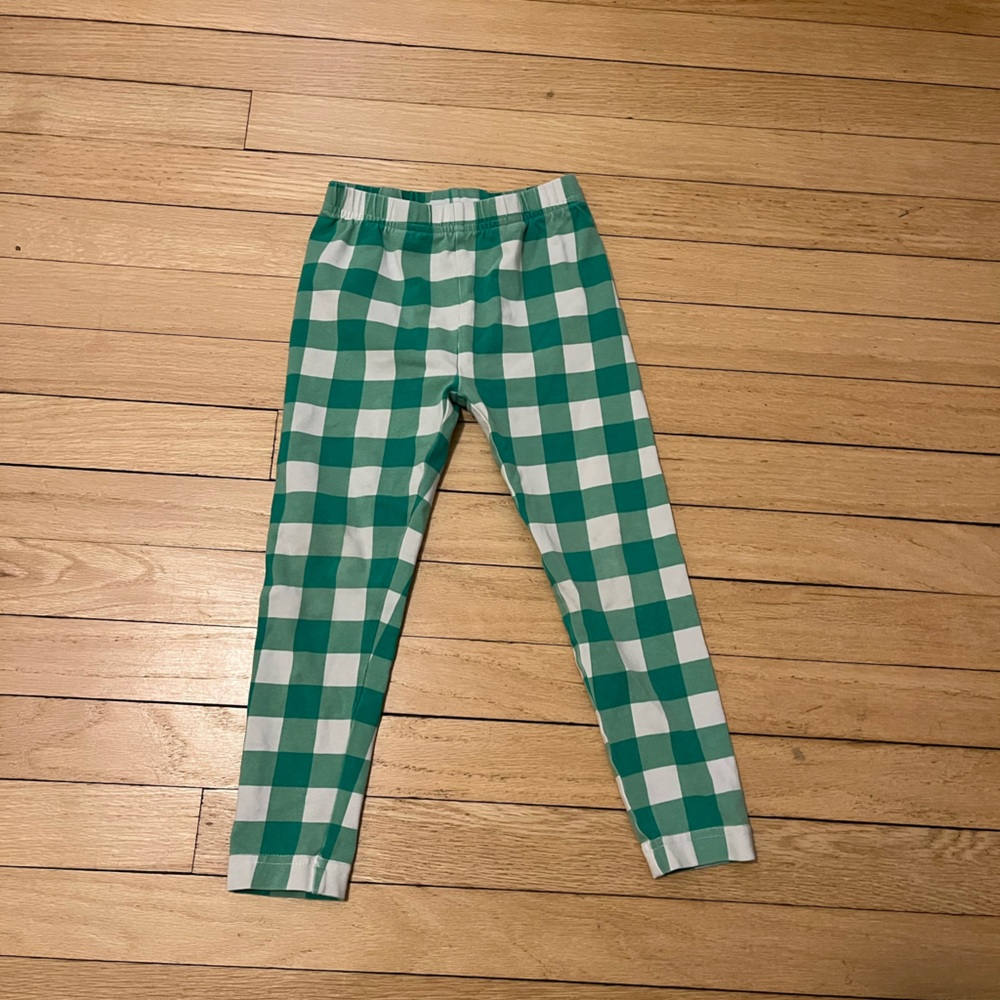 Hanna Andersson Gingham Leggings, toddler 4